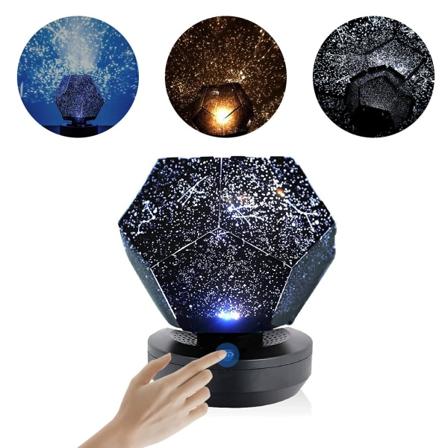 Stjerneprojektor nattlys, stjerneprojektorlampe med 3 justerbare skiftende farger, LED-stjerneprojektor for barn eller voksen soverom