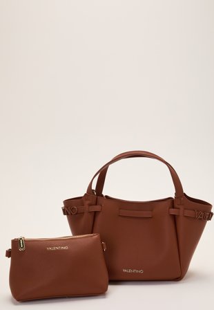 Valentino - Medea Shopping Bag - Cuoio - Kläder - - Bubbleroom