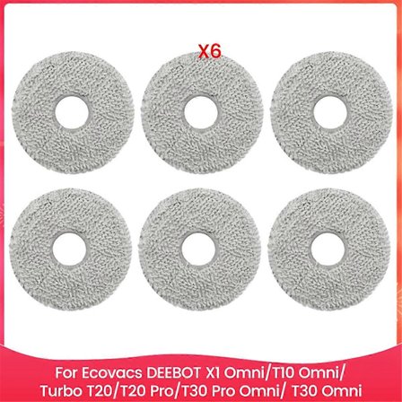 Moppekluter for Ecovacs DEEBOT X1 Omni/T10 Omni/Turbo T20/T20 Pro/T30 Pro Omni/ T30 Omni Støvsuger P