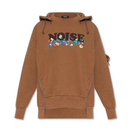 Undercover Sweatshirt with detachable hood , Bruin , Heren , Maat: XL