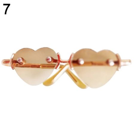 Söta hjärtformade ram plyschdocka glasögon 7 7 7[XJ]_tfrf