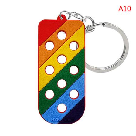 1 St Bagage Tag Hål Nyckelring För Sko Berlocker Dekoration Keycha