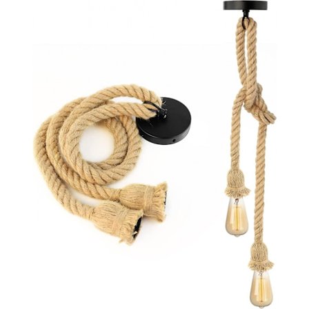 Hamperep Lysekrone Dobbel Hode Henge -80cm+80cm [energiklasse A+]