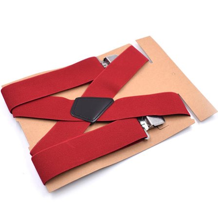 Herr Hängselhängslen hängslen 5 cm rygg Heavy Duty Biker Snowboard Byxor Elastiska 4 klämmor