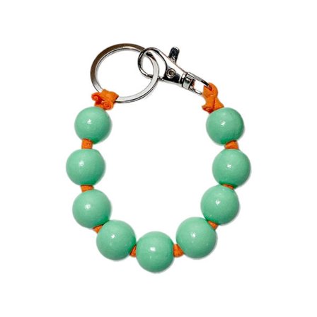 Stilfuld rygsæksnor med perler, koreansk slikfarvet nøglering til mobiltelefonarmbånd, vedhæng, perlebesat taskesmykke, kongeblå