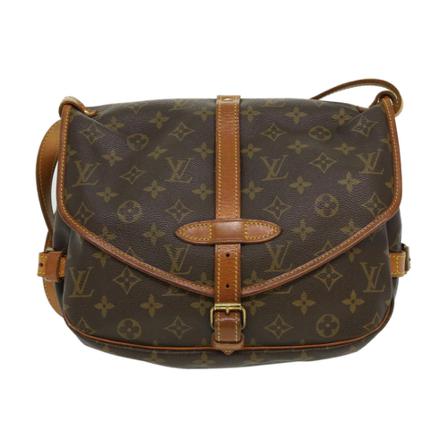 Louis Vuitton Vintage, Pre-owned Saumur 30 Monogram Messenger Bag Bruin, Dames, Maat:ONE Size