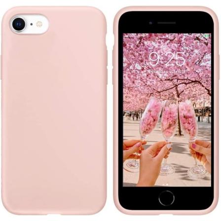 Gummibelagt støtsikkert deksel iPhone 7 / 8 / SE2 / SE3 - Rosa