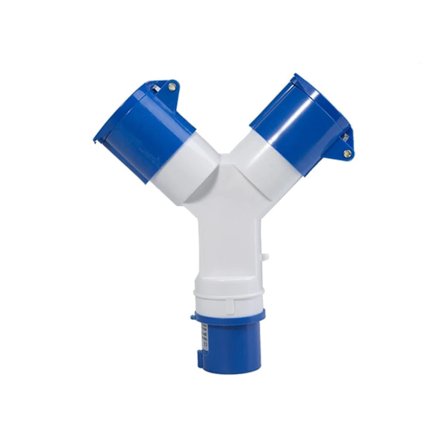 Teollisuuskäyttöön tarkoitettu vedenpitävä pistorasia IP44 16/32A monitoiminen virtalähde yksi-kahteen muunnos pistorasia