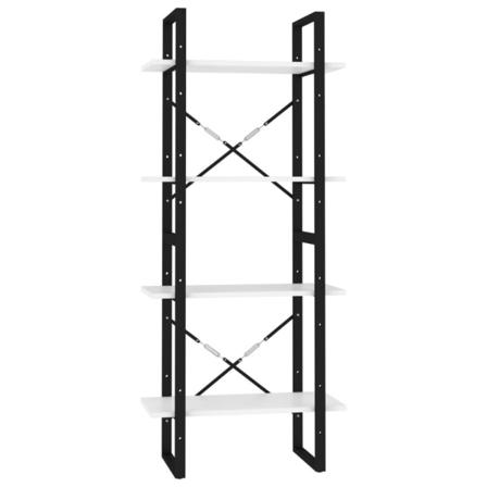 Vidaxl Bokhylla 4 Hyllplan Vit 60x30x140 Cm Spånskiva Vit
