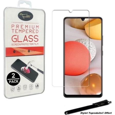 [2pack] Hærdet glas til Samsung Galaxy A42 5G 2.5D beskyttelsesfilm med Stylus Toproduits