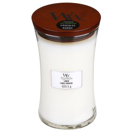 Woodwick Hourglass Candles Linen 609,5gr - Candela Profumata
