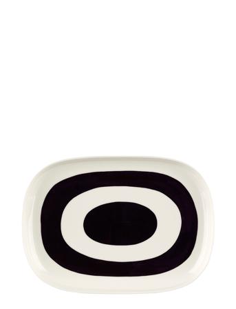 Melooni Platter 23X32Cm Home Tableware Serving Dishes Serving Platters Svart Marimekko Home