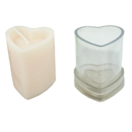 Håndlavet Kærlighedsform Søjlelysform Plast Aromaterapi DIY Værktøj