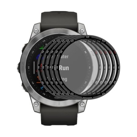 5 ST 3D Full täckning Soft PC Edge + PMMA HD skärmskyddsfilm för Garmin Fenix ​​7S
