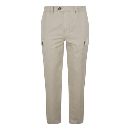 Brunello Cucinelli, Trousers Bruin, Heren, Maat:M