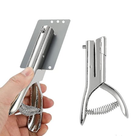 Kraftig Enkel Hullmaskin - Bærbar Håndholdt Papirhullmaskin (6mm)