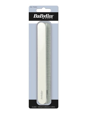Babyliss Paris Soft Nail Files Pro 2 Pcs - White - ONE SIZE
