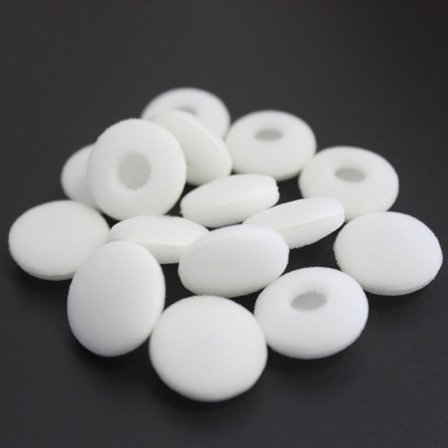 Ørepuder til in-ear hovedtelefoner 5 par Hvid Hvid