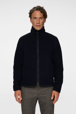 J.Lindeberg - Dustin Wool Fleece Jacket - Blue - Mann - S