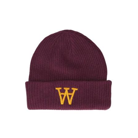 Wood Wood Vin AA Beanie , Rood , unisex , Maat: ONE Size Hoeden
