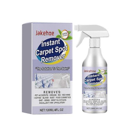 Kraftig pletfjerner til tæpper med langvarig duft, nem at bruge, 120 ml