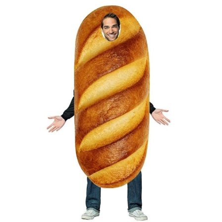 Reneecho Voksen Baguette Kostume Herre Brød Brød Kostume fransk brød Cosplay Halloween kostyme