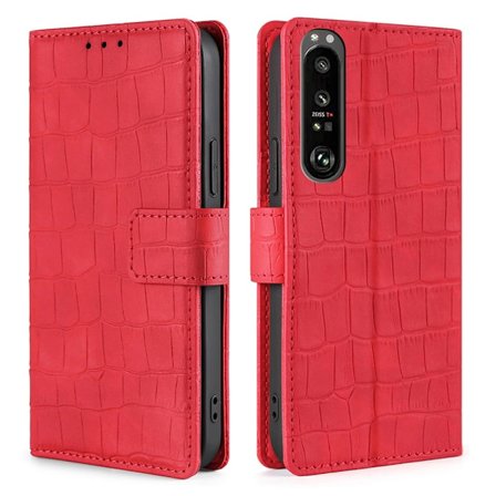 Croco Sony Xperia 1 III skal - Röd