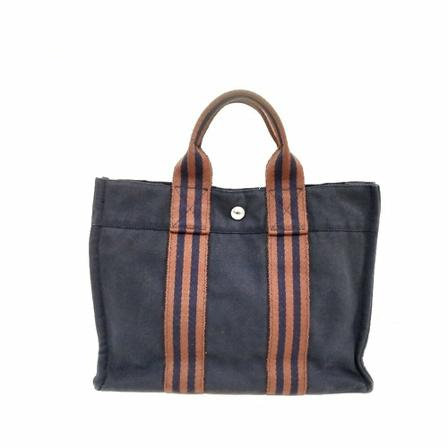 Hermès Vintage Tote Tass , Blauw , Dames , Maat: ONE Size Vintage Tassen