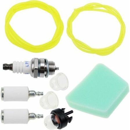 Universal brændstoffilter sæt brændstof slange 3.5/5mm udvendig primer pære buskrydder brændstof slange filter til motorsav buskrydder