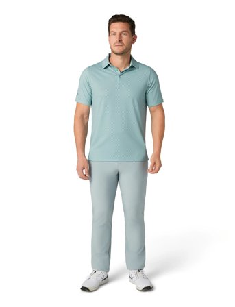 Callaway Textured Chev Printed Polo - Blue - XL