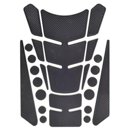 3D Kalanluu Tarrat Moottoripyörän Polttoainesäiliötarrat MUSTA