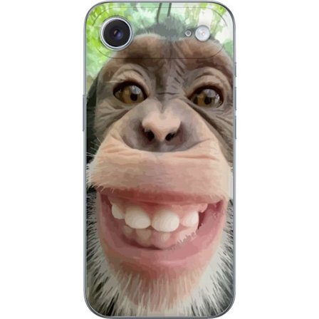 Kompatibelt Mobilskal till Apple Apple iPhone 17 Air Chimp Selfie Rolig Grafisk Design Apa Djurmotiv Trend Roligt Motiv Populärt Urban Art Stil