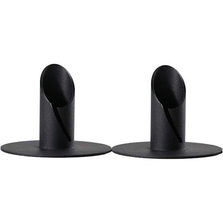 Lysestaker Svart for Koniske Lys - Sett med 2, Lysestaker f