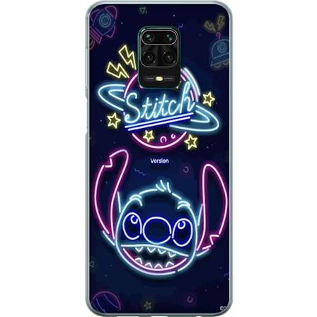 Xiaomi Redmi Note 9 Pro Genomskinligt Skal Stitch Neon