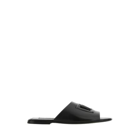 Dolce & Gabbana, Slippers Zwart, Heren, Maat:44 EU