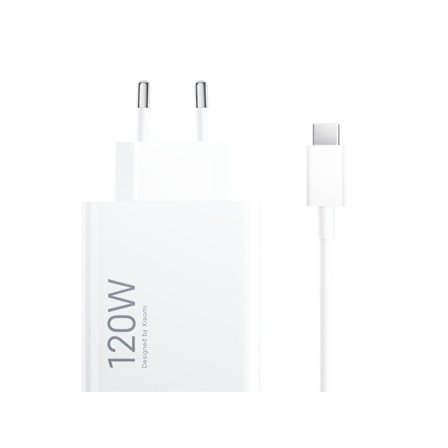 Xiaomi 120W HyperCharge Combo USB-A vægoplader + USB-A til USB-C kabel