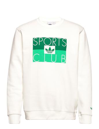 Originals Sports Club Crew Sweatshirt Svetari Collegepaita Valkoinen Adidas Originals