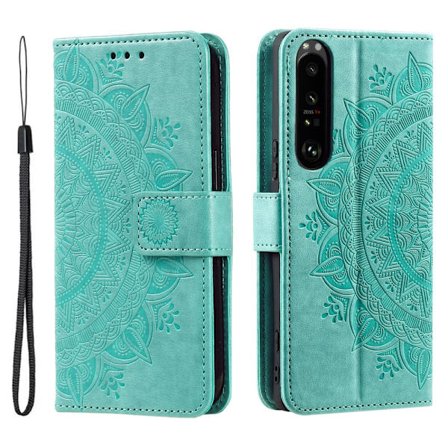 SKALO Sony Xperia 1 VI Mandala Flip Cover - Turkis