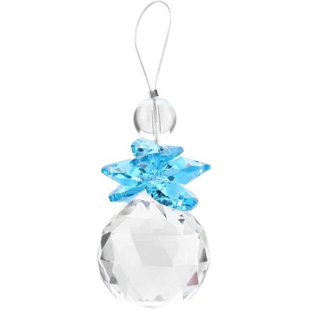 K9 krystalkugle prisma gennemsigtig ottekantet vedhæng