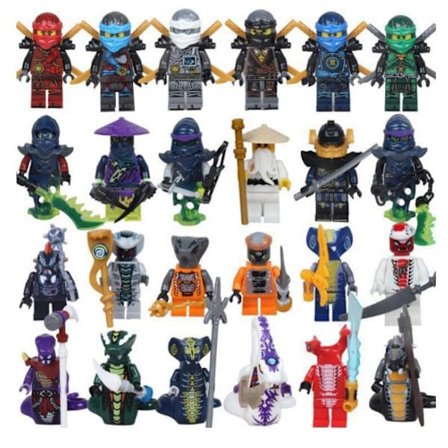 Ninjago-minihahmot Kai Jay Sensei Wu Master, sopivat Lego-rakennuspalikkaleluun