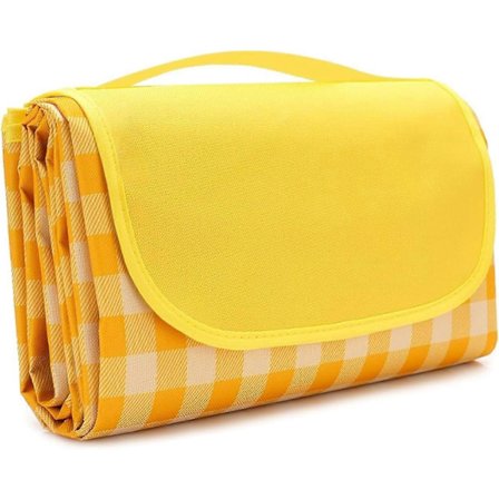 Vikbar strandfilt för utomhusbruk, vattentät, sandtät, halkfri med bärhandtag för familj, strand, vandring, camping 200*200 cm