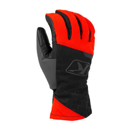 Klim Powerxross Handskar Asfalt Svart/Eldröd XL