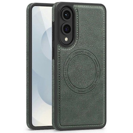 For Samsung Galaxy S25 Edge Deksel Kompatibelt med MagSafe Lær Bakside Telefondeksel