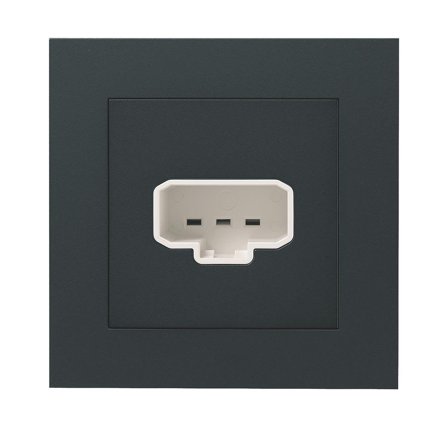 Elko Plus Lampeuttak for vegg, DCL svart, Strømbrytere & vegguttak