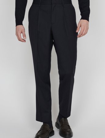 Matinique Maweller Pleat Pant - Navy - 62 x 87