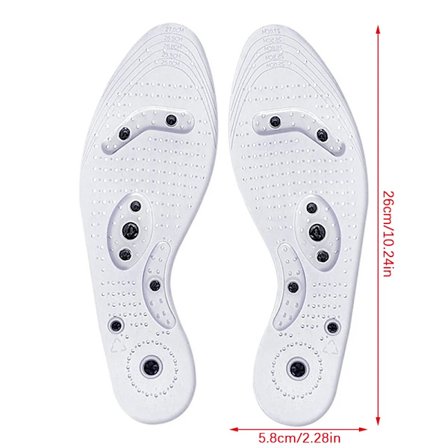 Akupressur Magnetiske Massasje Såler Menn Kvinner Silikon Såler Fotmassasje Sko Innlegg Fotterapi Slanking Smertelindring Såler