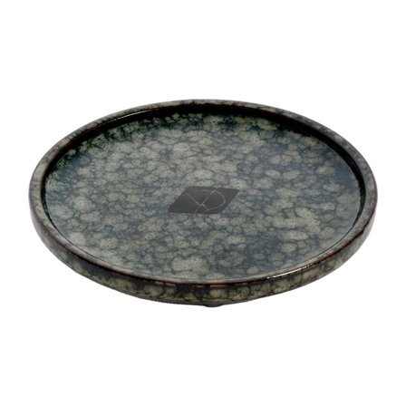 D&D D&D Jasper Keramikkskål, Grønn Marmor - 13cm