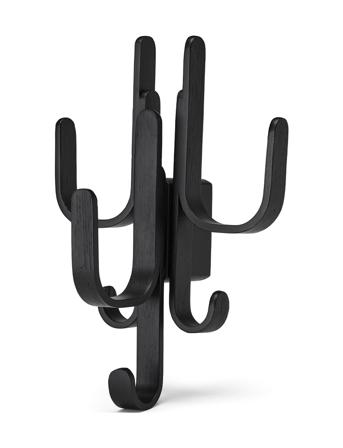 Woody Hook 3 In 1 Oak Home Furniture Coat Hooks & Racks Svart Cooee Design