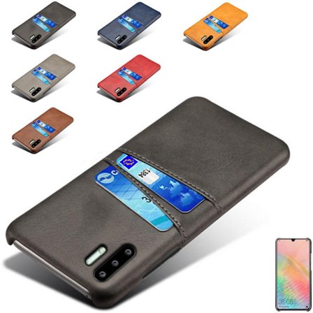 Huawei P30 Pro -kotelo, korttikotelo, jossa on reikä laturille - VALITSE: