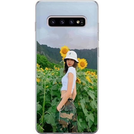 Yhteensopiva Puhelinkuori Samsung Samsung Galaxy S10+ Lisa Blackpink Auringonkukat K-pop Idol